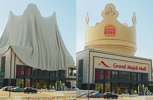 Burger King Iraq unveils Levant's first 'Fake Out of Home' concept for its Grand Majidi Mall opening