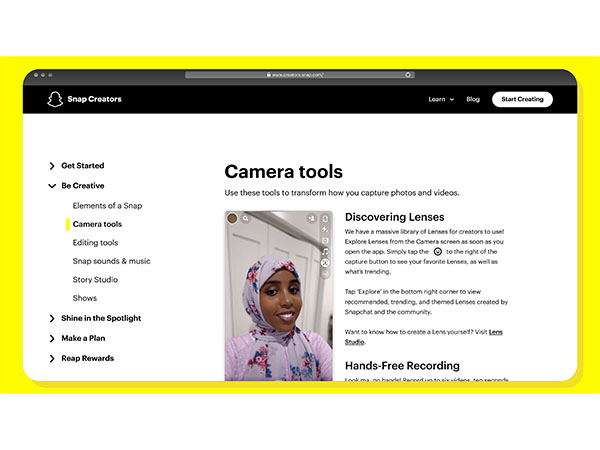 Snap Inc. launches Creator Hub