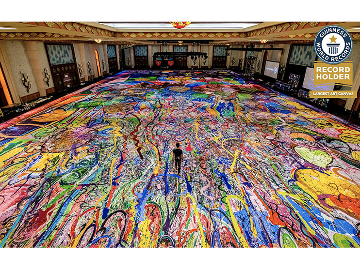 ‘The Journey of Humanity’, the ‘Largest Art Canvas’ in the world, comes to life as a symbol of human connection and collaboration