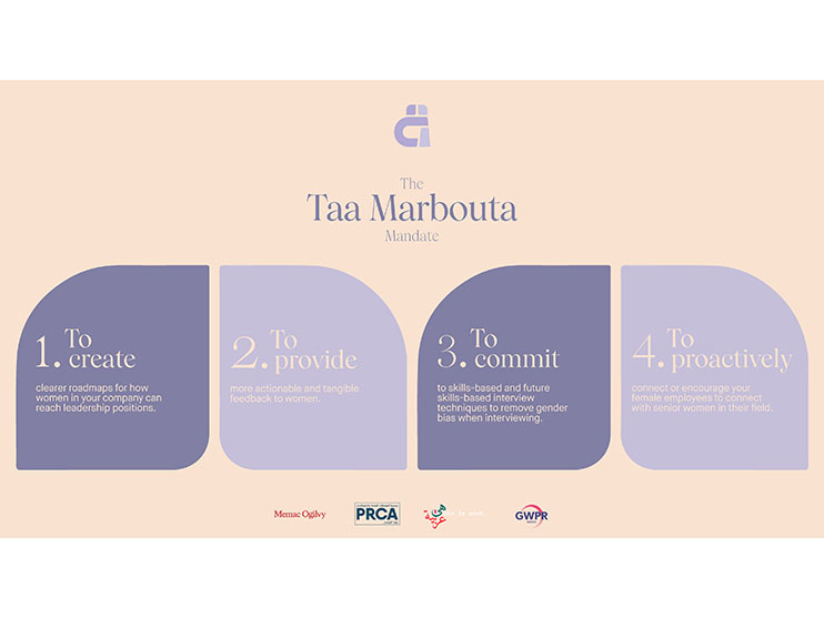 Taa Marbouta mandate calls on men to help address shortage of women PR leaders