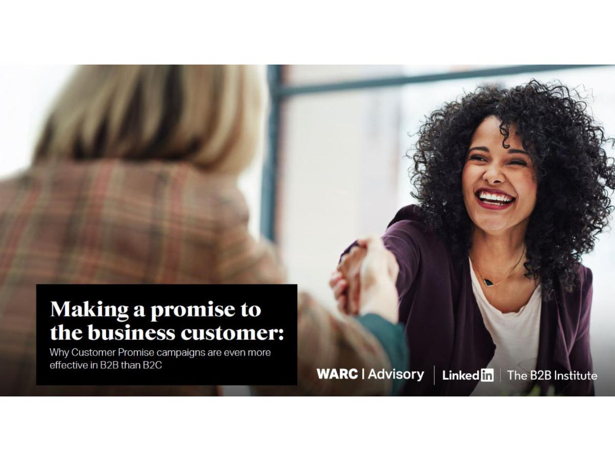 Customer Promises deliver significant advantages for B2B brands finds WARC report