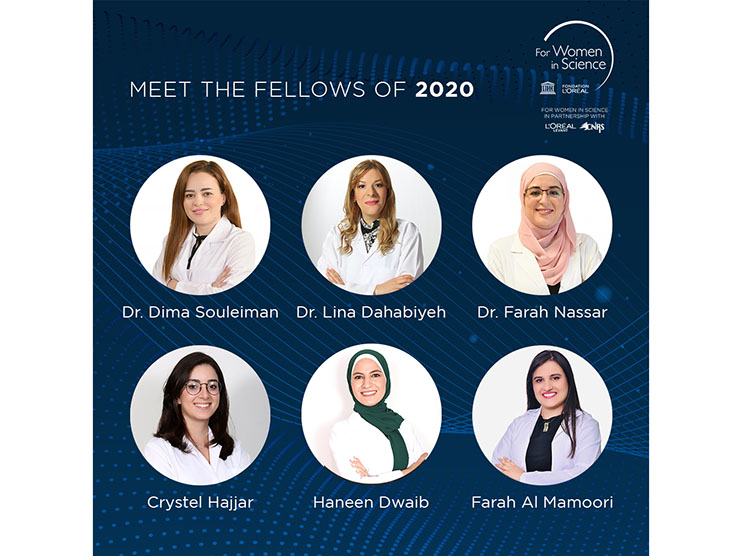 L’Oréal-UNESCO For Women in Science Levant Young Talents Program Honors Six Exceptional Female Scientists