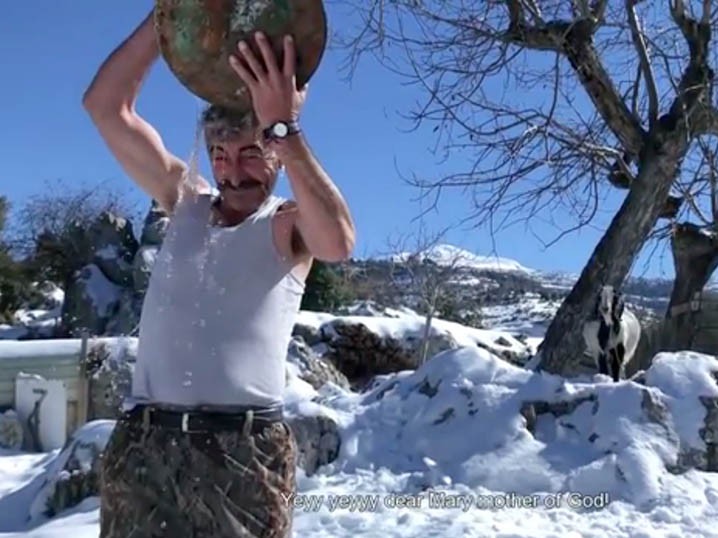 The last man to take the ice-bucket challenge