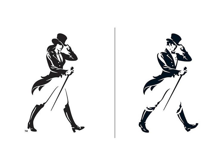 Johnnie Walker's striding man has a new companion