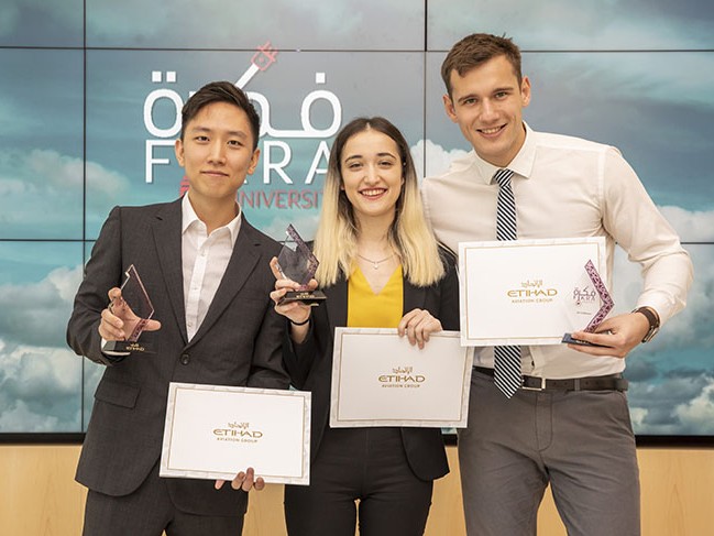 Students from NYU Abu Dhabi Win Etihad’s Fikra University Competition