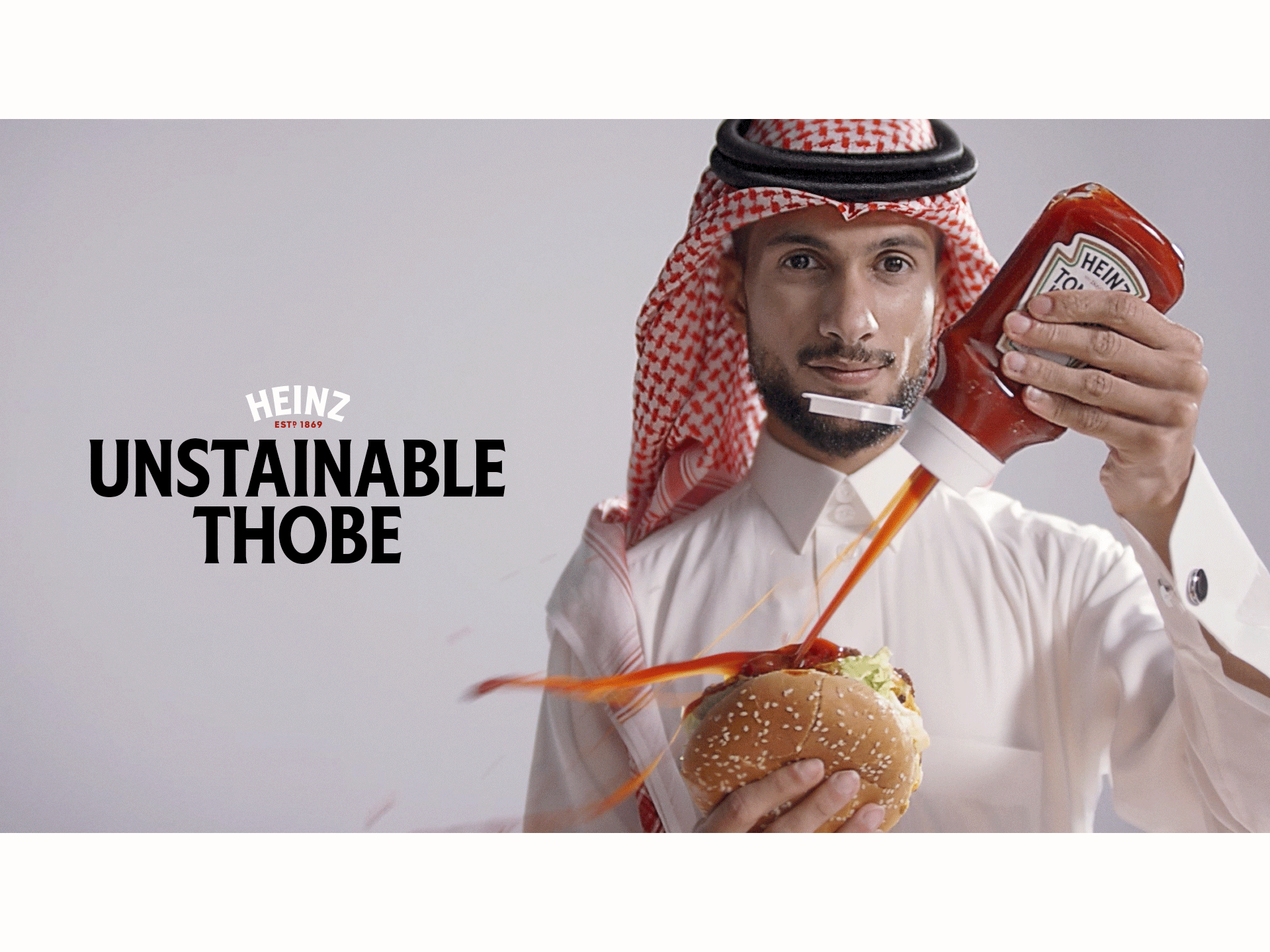 Heinz and Wunderman Thompson Dubai introduce the ‘Unstainable Thobe’ for men in the Gulf to eat fearlessly